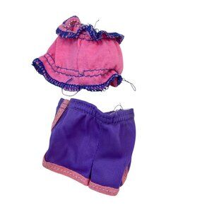 1981 Mattel My First Barbie Fashion #3675 Flower Skirt/Pink Tube Top & Shorts Do
